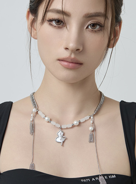 Starfire铜合金女新中式锁骨链