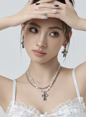 Starfire铜合金复古女锁骨链