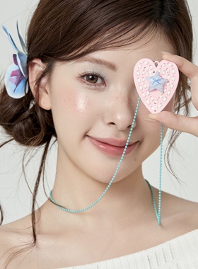 Starfire多巴胺长款爱心吊坠项链女款2025新款夏日度假挂脖配饰女