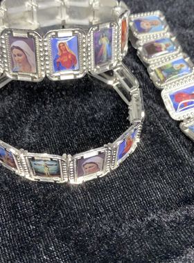 小众设计宗教黑怕潮流手链