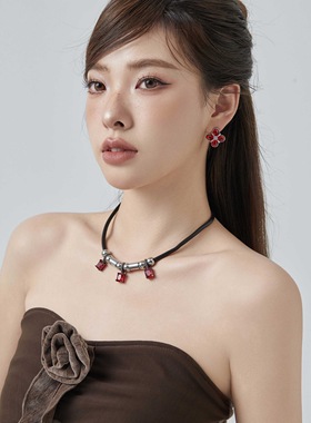 Starfire锆石朋克女锁骨链