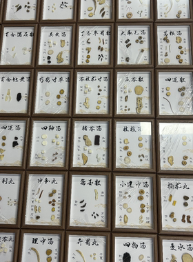 中药材标本框中药标本画中医手工摆件装饰画标本展示框中草药文创