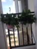 Rectangular balcony railing iron flower stand special price