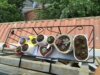 Rectangular balcony railing iron flower stand special price