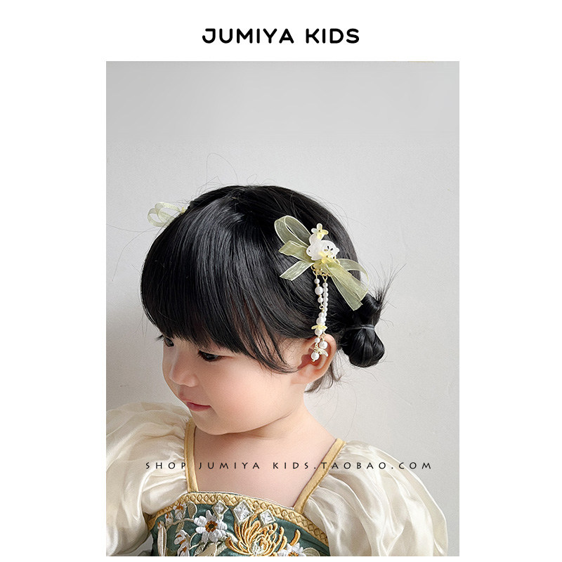 玉兔款~儿童中国风汉服头饰发夹古装宝宝古风元素搭配小女孩发饰 - 图2