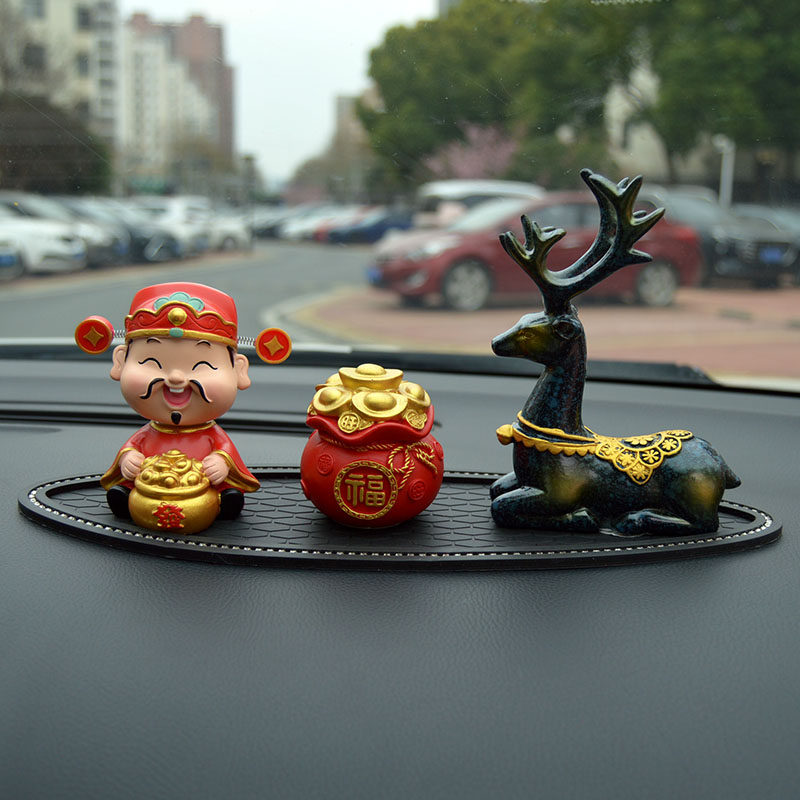 2025新款汽车摆件摇头财神爷高档车内饰品男士车载中控台装饰用品,淘宝优惠券,粉丝福利购,淘宝优惠卷