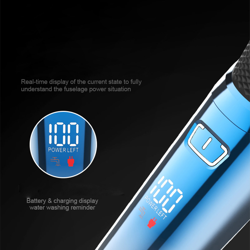 Cordless wet dry electric shaver for men beard electric razo - 图1