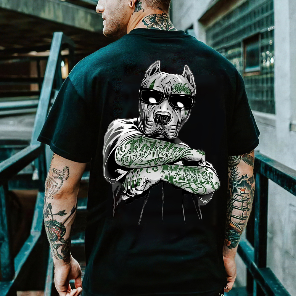 T Shirt Men Fashion Viking Harajuku T-shirts Cartoon Origina - 图0