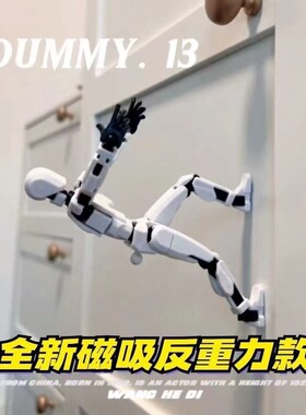 5套 磁吸款多关节可动人偶Dummy13夜光幸运人生日玩偶3d打印玩具