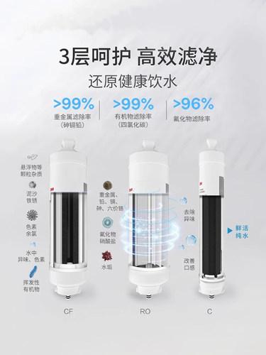 3M净水器LR400-JX90通用EYE-R40净水R400J-CAR1/2/3滤芯CF/R0/CB - 图1