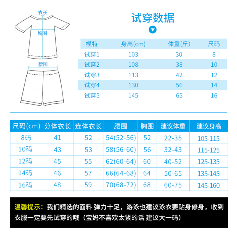 迪士尼儿童游泳衣男童夏连体分体防晒泳装小中大童泳裤卡通蜘蛛侠-图1