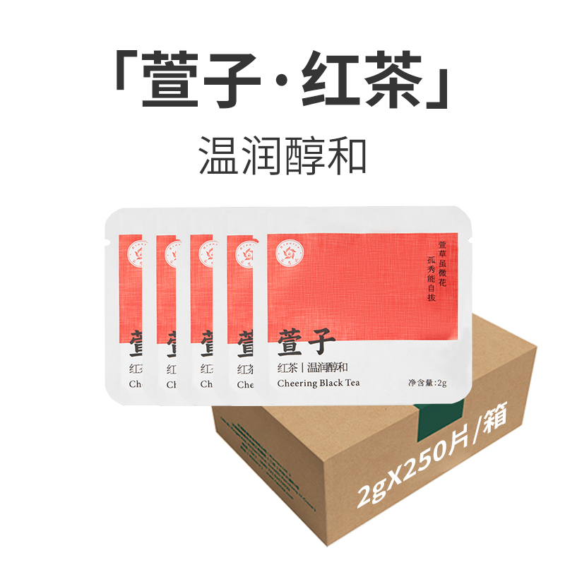 林恩红茶绿茶茉莉花茶袋泡茶包酒店客房餐饮会议2g*250包整箱包邮
