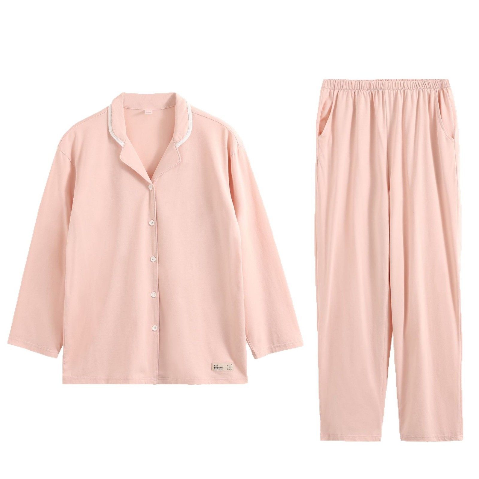2025年新款情侣睡衣春秋季莫代尔棉长袖简约开衫家居服套装女男士,淘宝优惠券,粉丝福利购,淘宝优惠卷