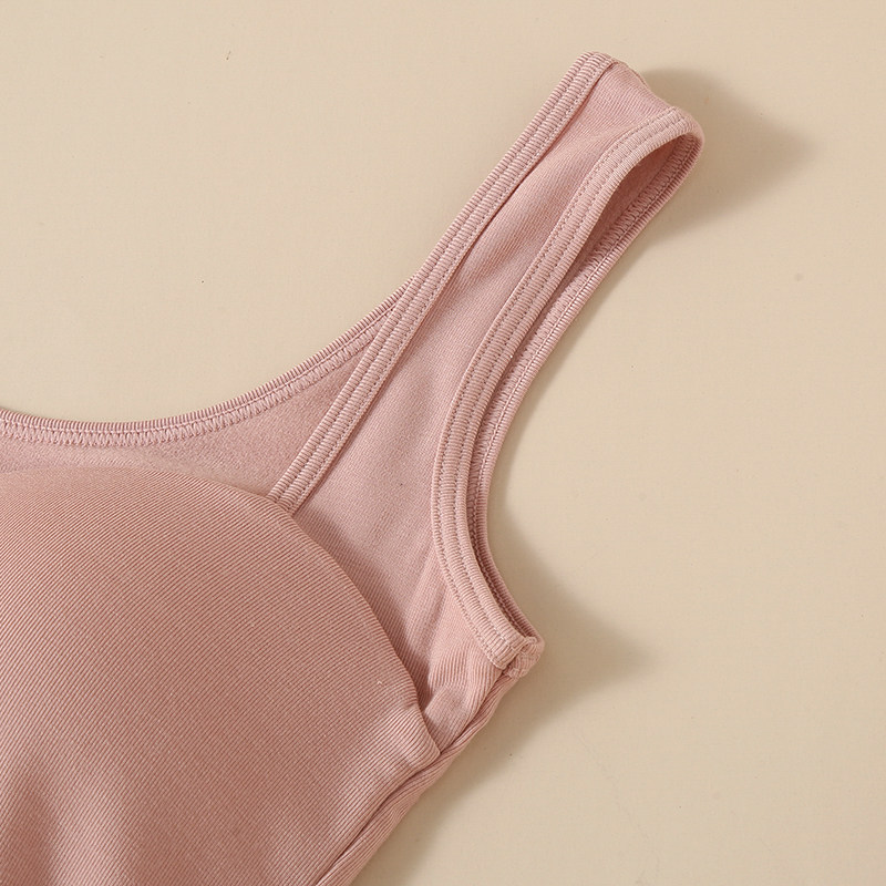 带胸垫保暖背心女加绒磨毛内衣秋冬季蚕丝内搭打底上衣小众设计感,淘宝优惠券,粉丝福利购,淘宝优惠卷