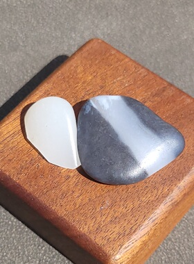 C032701新疆的猫7.2克黑白分明界限清晰利索的青花玩籽