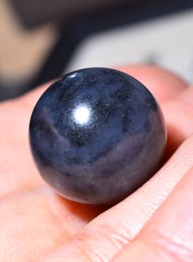 新疆的猫16mm，6.5克高脂高油高细青花籽料圆珠SBH272