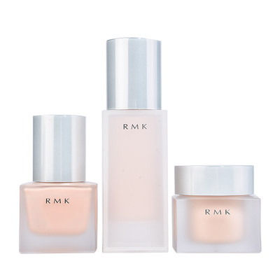 Rmk水凝粉底霜光采矮方瓶丝薄粉底液隔离保湿遮瑕正品30ml 新款ex 虎窝淘