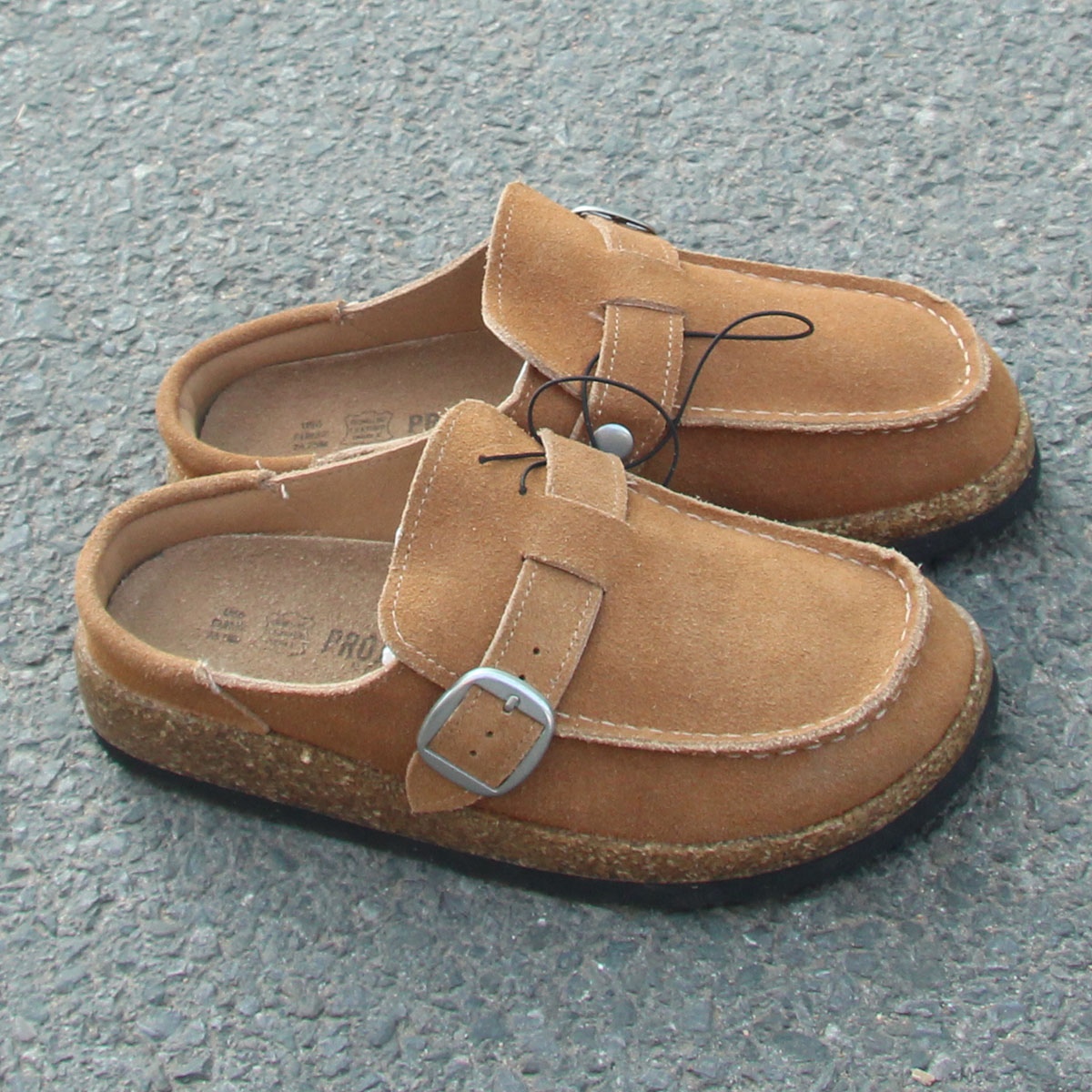 捡漏~高端真软木底牛皮面外贸原单正宗勃肯鞋中底上线时尚女鞋 - 图2