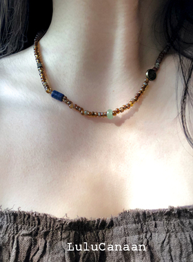 天然古董玉石中性风异域原创设计