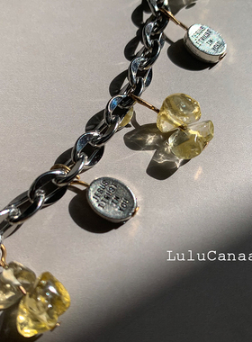 镀银水晶锁骨链女欧美ins风礼物