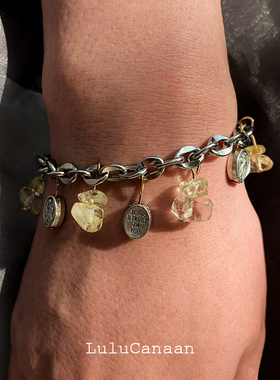 情侣水晶镀银欧美ins风小众手链