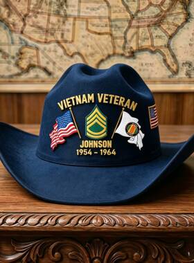 跨境爵士帽子美国VIETNAMVETERAN