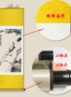 十大名医挂画古代华佗孙思邈诊所
