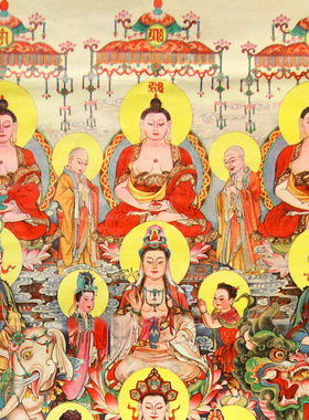 全堂佛万佛众佛阿弥陀佛画像