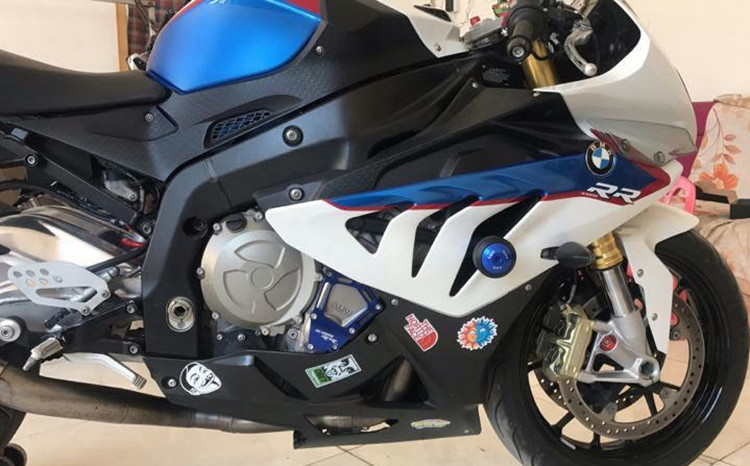 适用S1000RR S1000R F800R改装铝合金保险杠保护杆防摔球-图2