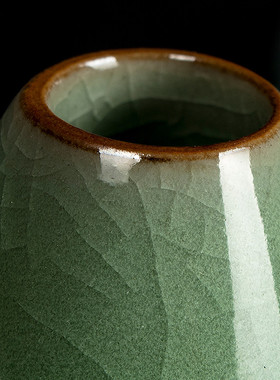 青瓷水滴西子湖仿古玄关摆件花器