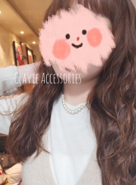 日系日本复古双层小众棉花珍珠