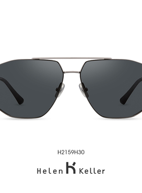 海伦凯勒墨镜带有度数的近视太阳镜男大脸圆脸胖偏光开车专用眼镜