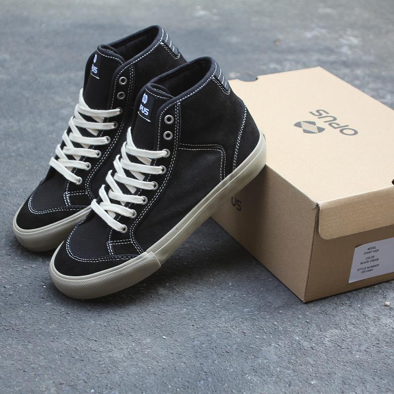 特价清货OPUS高帮滑板鞋透气防滑运动耐磨翻毛皮街舞男女BMX鞋DC - 图1