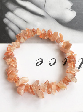 diy太阳石正桃花能量手链