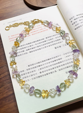 【当普罗旺斯薰衣草化身水晶精灵】多款！绿水晶玻利维亚紫水项链