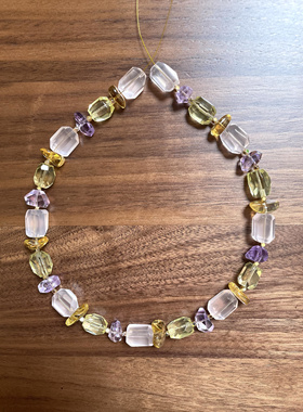 【一树烂漫】多款！原创设计师项链天然马粉黄水紫水多宝