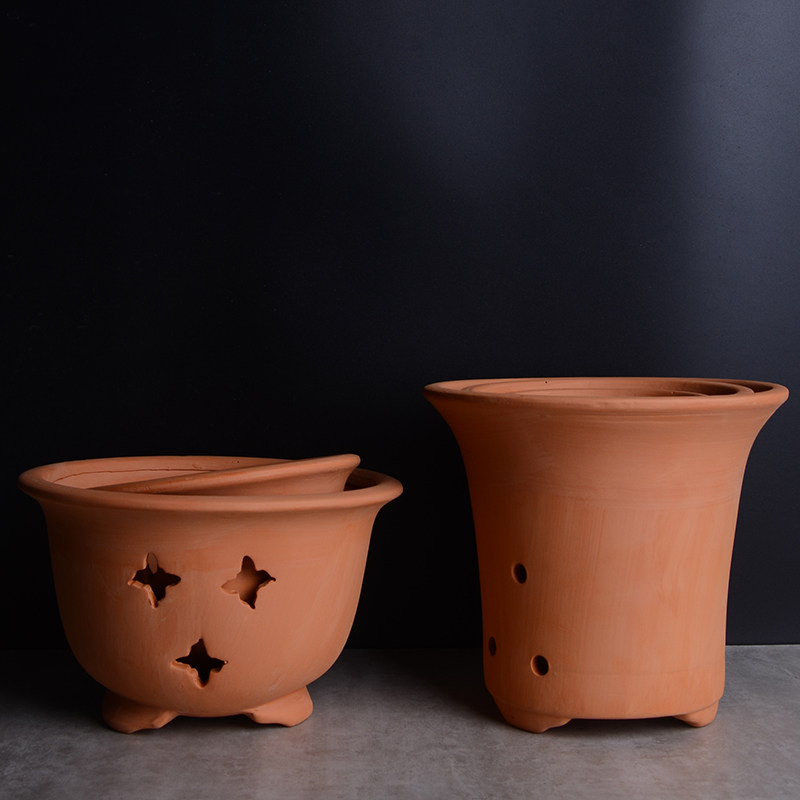 透气兰花盆红陶花盆紫砂盆陶瓷多肉花盆君子兰兰花镂空花盆蝴蝶兰,淘宝优惠券,粉丝福利购,淘宝优惠卷