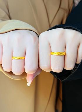 高级感百搭素圈送女友礼物轻奢