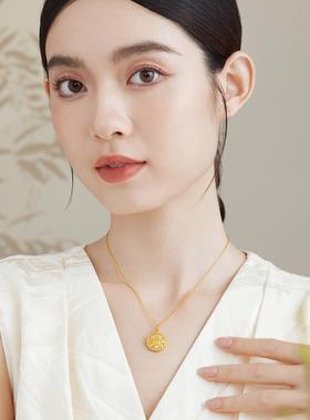 送老婆女友镂空福字金包银新中式