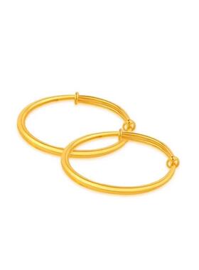 宝宝金包银手镯满月送小孩满月礼