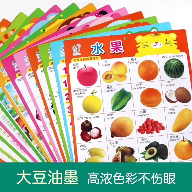 【拍三件】海润阳光幼儿学前早教挂图
