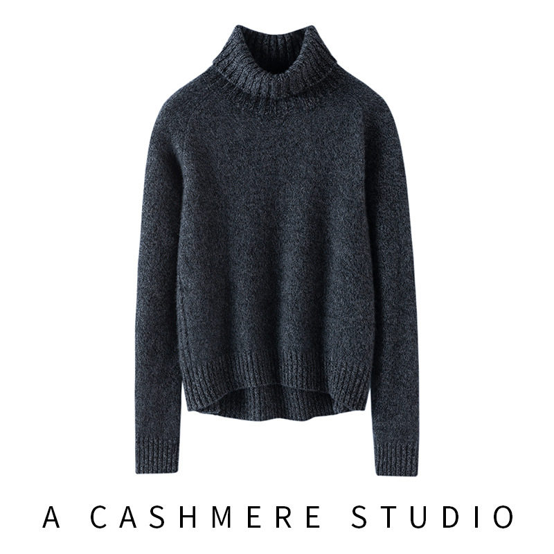 徕倩秋冬新款韩版高翻领花纱加厚女士套头山羊绒毛衣BM KT6203,淘宝优惠券,粉丝福利购,淘宝优惠卷