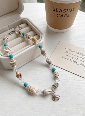 海边度假风贝壳海螺项链