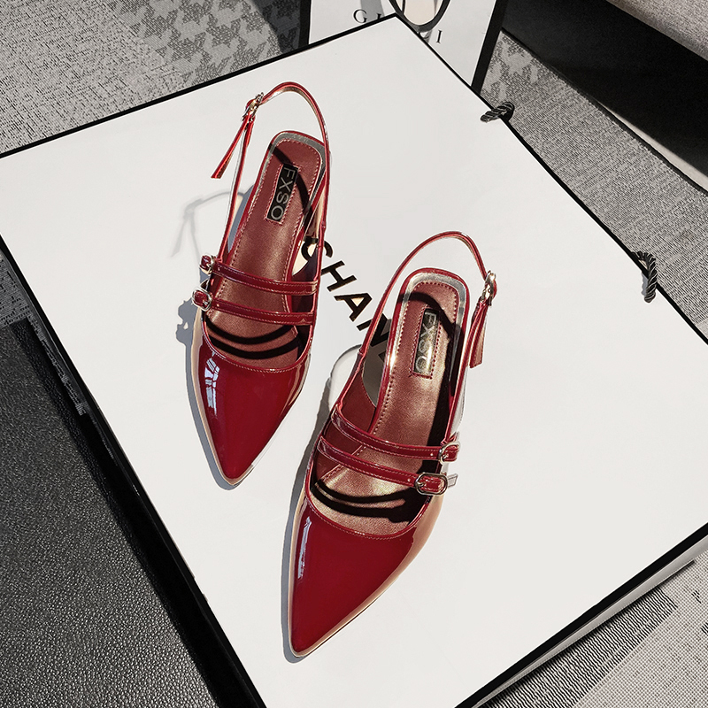 FXSO方巷大叔 原创潮流 高性价比【新品价98元】春季新款玛丽珍网红复古百搭中粗跟尖头单鞋女1