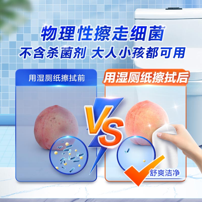 维达湿厕纸家庭实惠装洁厕湿巾女士专用湿纸巾厕所擦屁股厕纸男士_聪明妈妈生活馆_洗护清洁剂/卫生巾/纸/香薰-第3张图片-提都小院