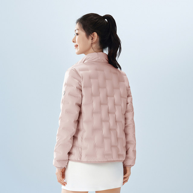 Bosideng 2026 ໃໝ່ຂອງຜູ້ຍິງ 90 Goose Down Short Stand Collar Down Jacket Liner Stacked with Staggered Laminated Lightweight