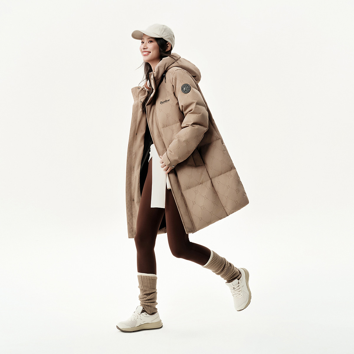 波司登2025冬季新款男经典休闲羽绒服宽松面包服时尚中长款保暖