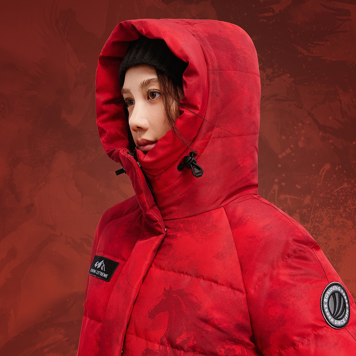 新年联名波司登冬季新品户外极寒收腰显瘦保暖鹅绒羽绒服女士