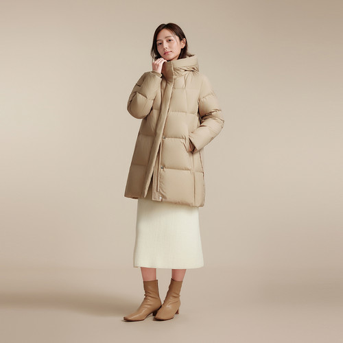 波司登新款羽绒服女经典都市休闲保暖加厚中长款连帽时尚百搭 - 图2