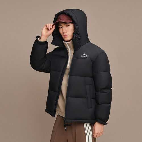 波司登2025新款羽绒服男女同款时尚运动保暖连帽百搭宽松休闲外套 - 图3